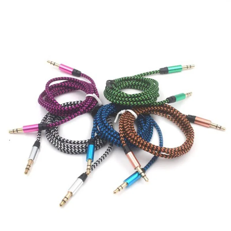 1 Pcs AUX Cable Jack 3.5mm Audio Cable 3.5 mm Jack Speaker Cable  AUX Cord For Mobile Phone Connection Car