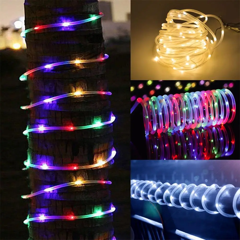 7M/12M Solar String Light Outdoor Waterdichte Led Verlichting Kerst Decor Lamp Met 8 Modes Tuin Decoratieve string Lights