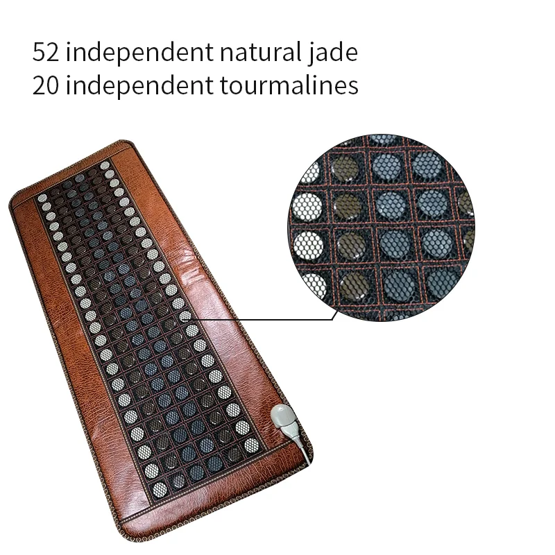 Electric Heated Jade Germanium Stone Massage Mattress Natural Jade bed Tourmaline Stones Sofa Pad Infrared Heating Mat