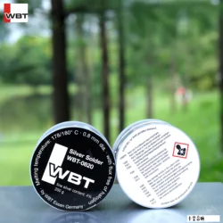 New 2 meter/5 meter/70 meter Germany WBT-0820 0.8mm 4% Ag Silver HI-FI audio low melting point Silver solder wire