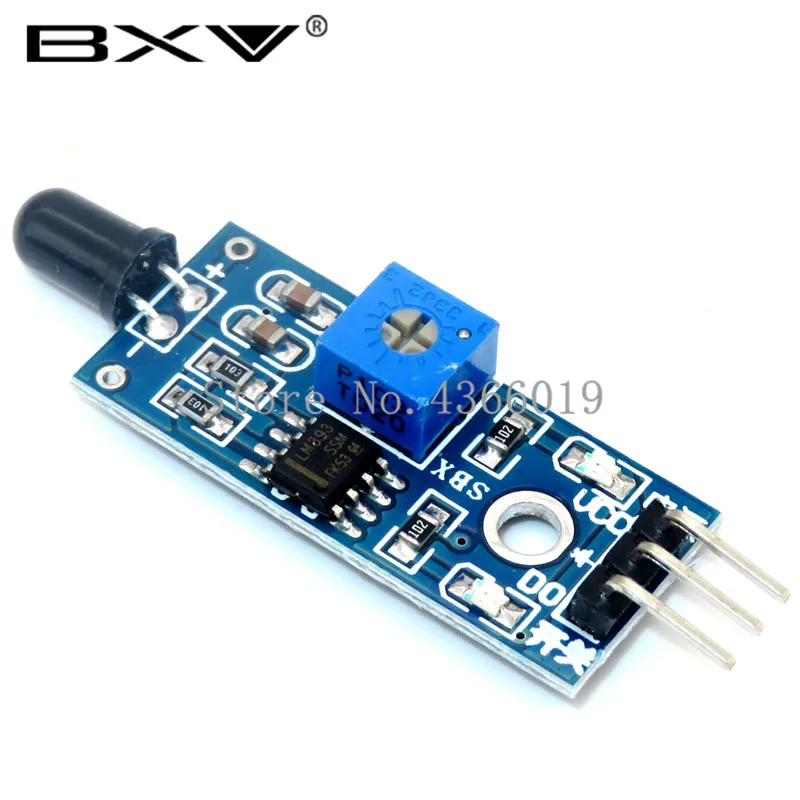 LM393 3 pin / 4 Pin IR Flame Detection Sensor Module Fire Detector Infrared Receiver Module for arduino Diy Kit