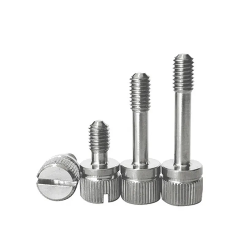 15pcs 304 Stainless steel M3 M4 M5 M6mm GB839 screw bolts cnc machine anti-loose thread knurled slooted screws