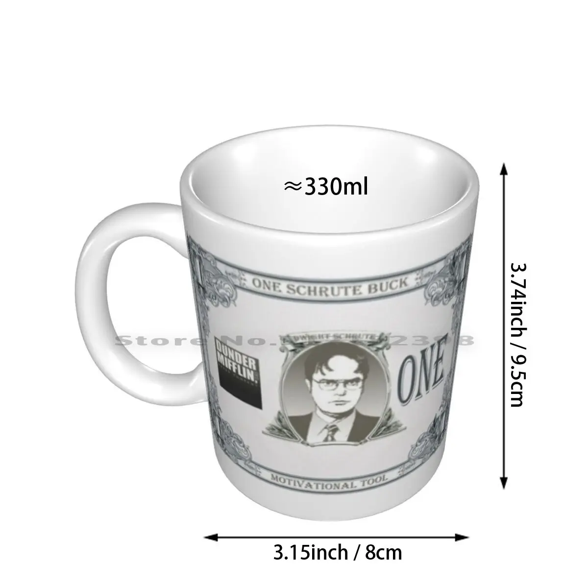 Schrute - Wraparound For Mugs Ceramic Mugs Coffee Cups Milk Tea Mug The Office The Office Dwight Schrute Schrute Creative