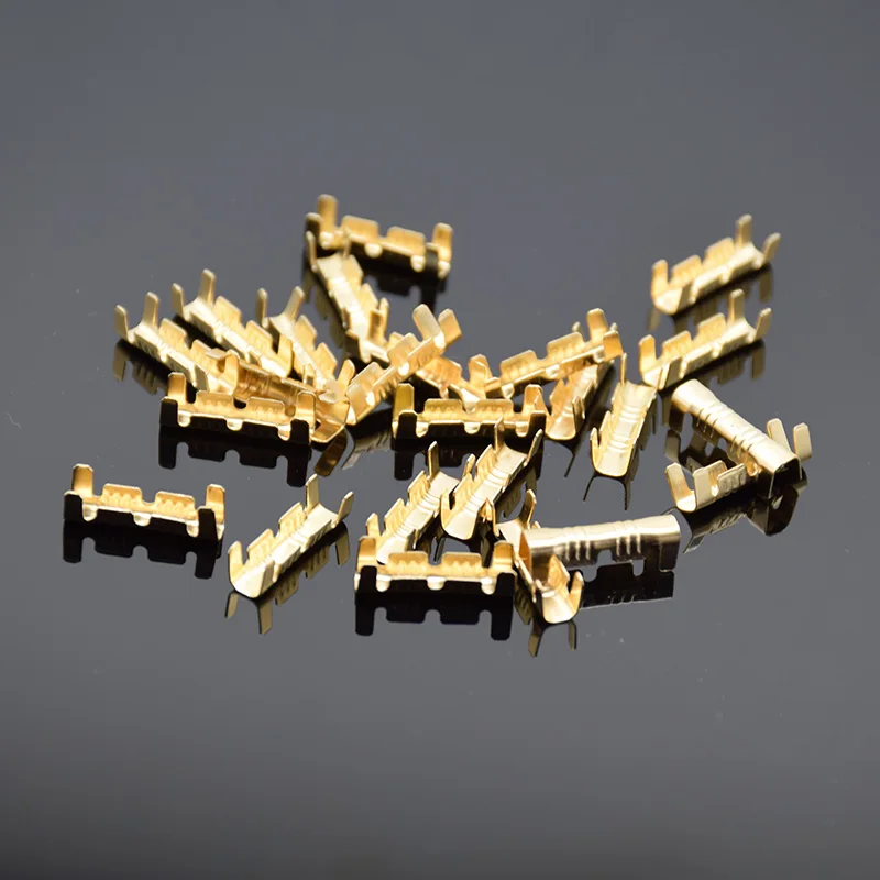100pcs 453 U-shaped tab cold inserts Docking connector line pressing button quick connect terminal wiring 0.5 to1.5 square  mm2