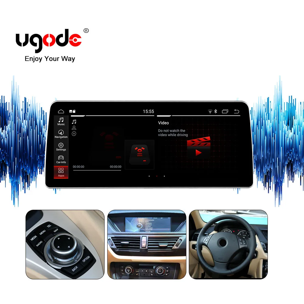 

Ugode 12.3inch Android 13 Car Audio player head unit Touch Screen Display Multimedia Player For BMW X1 E84 GPS Navigation