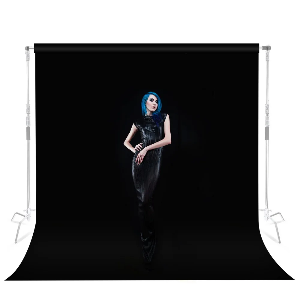 Selens 2*1m/2*2m/2*3m Black Background Cloth Velvet Velour Fabric Photography Bakcdrop Cloth for Studio Photography Accessories