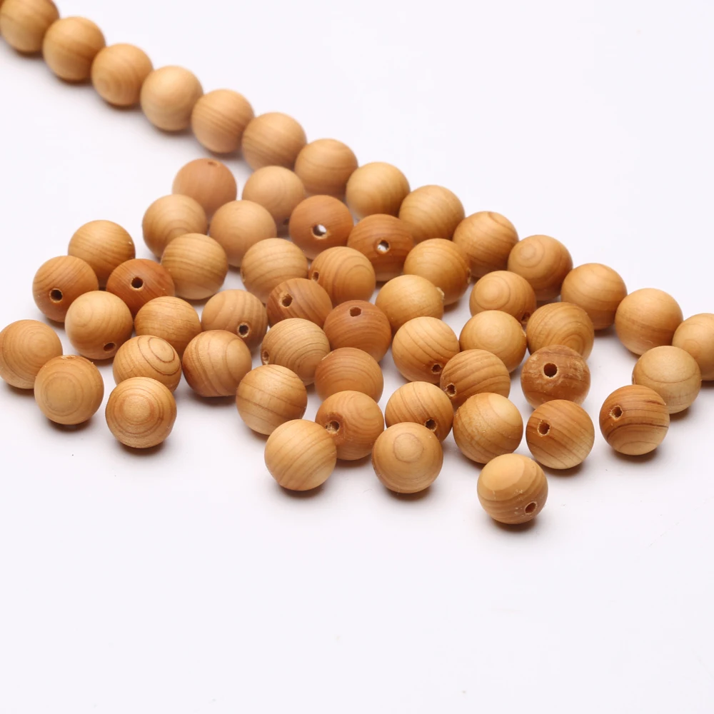 Natürliche Sandelholz Holz Perlen Perlen 6mm 8mm Armband und Schmuck, Der Runde Holz Verbreitung Handwerk Perlen – Detail 2