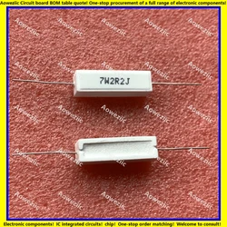 10Pcs/Lot 7W2R2J 7W2.2ΩJ RX27-1 SQP Horizontal Cement Resistance 7W2.2ohm 2Ω2J Ceramic Resistance Precision ±5% Power Resistance