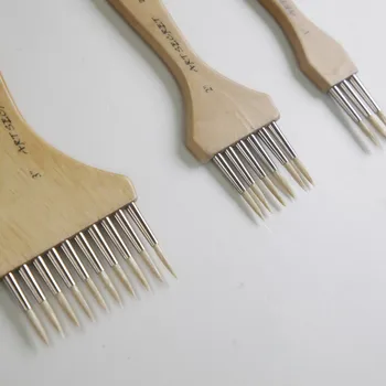 Artsecret Çatal Kafa Boya Fırçası Üç Beş Veya On Kıl Kıl Sanatçı Çizim Kalemi Üzerinde Tahıl Fırçası No.2031