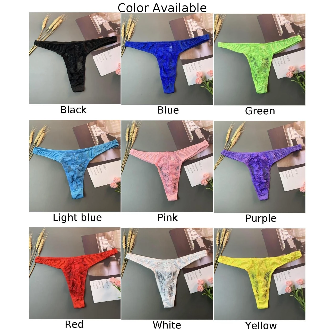 Zmywalny zawartość opakowania: 1 * kalesony mężczyźni Sexy Sissy etui Mesh przezroczysta koronka majtki stringi bielizna gejowska bielizna