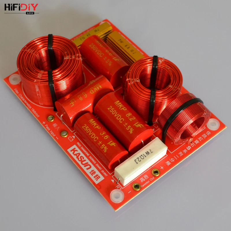 HIFIDIY LIVE  S-268C 2 Way 2 speaker( tweeter + bass ) Unit HiFi Speakers audio  Frequency Divider Crossover Filters