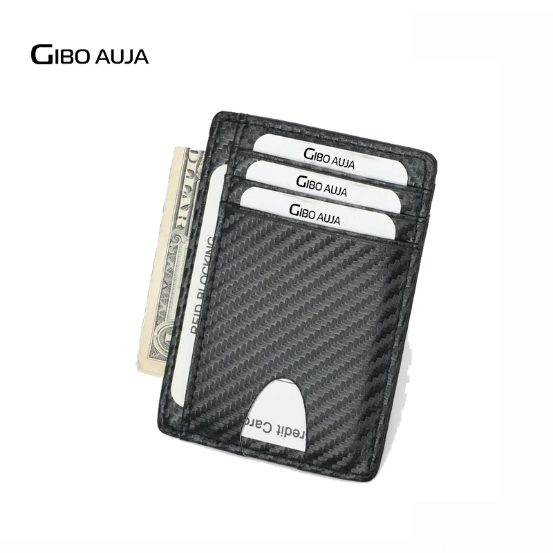 

Carbon Fiber RFID Blocking Card Holder Wallet Credit Card Holder Minimalism Wallet Antitheft Card Case