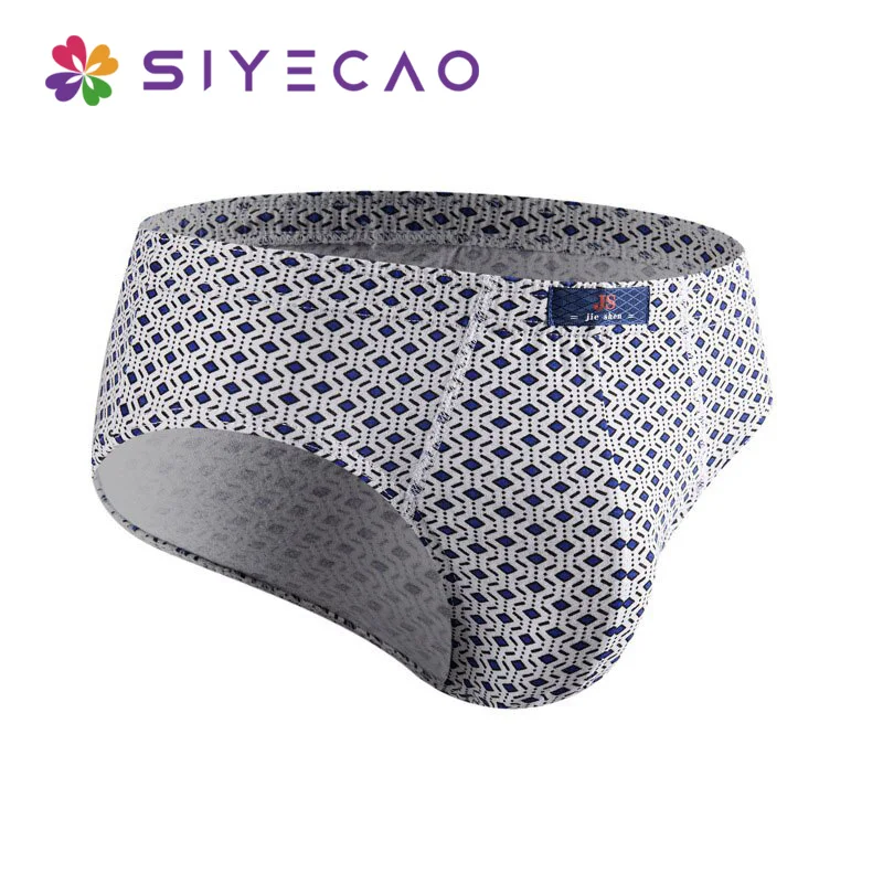 Sexy Men Underwear Comfortable Breathable Cotton Men\'s Panties Briefs Print Mid-rise Underpants Male Lingerie Large Size L-5XL