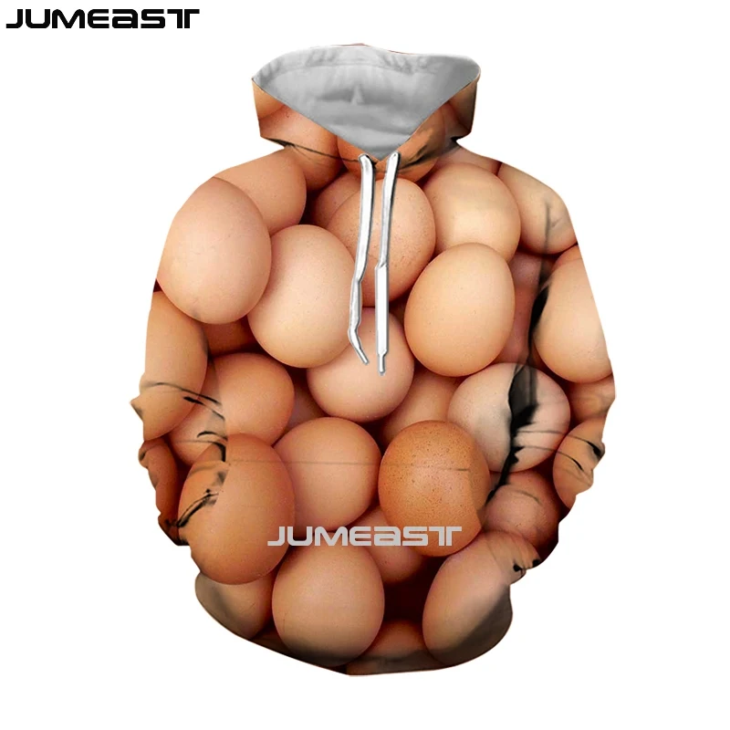 

Jumeast Men Women Sweatshirt Lots Of Eggs Oversized Coat Streetwear Harajuku Casual Pullover Fashion Funny Spring Autumn Hoodies