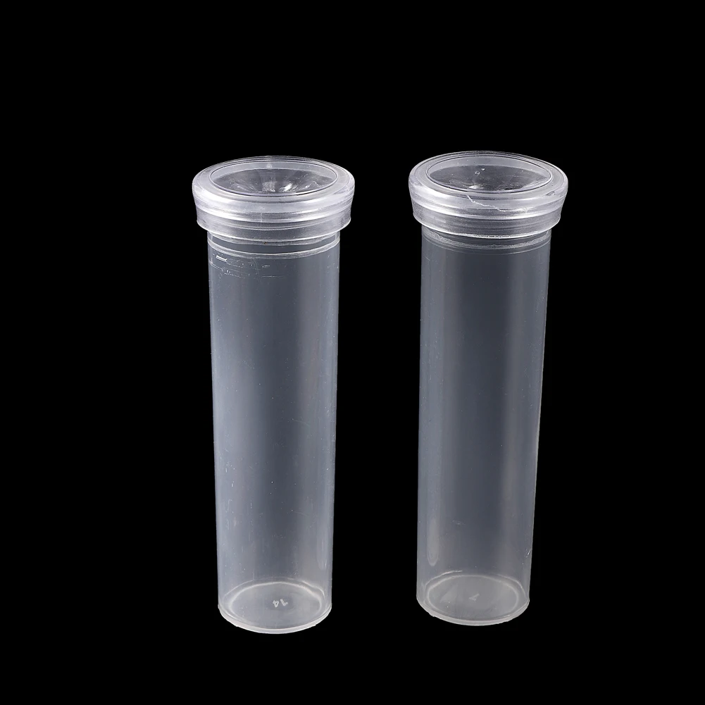 10 Pcs Clear Flower Nutrition Fresh-keeping Tube With Cap Floral Water Storage Plants Rhizome Hydroponic Preservation Container