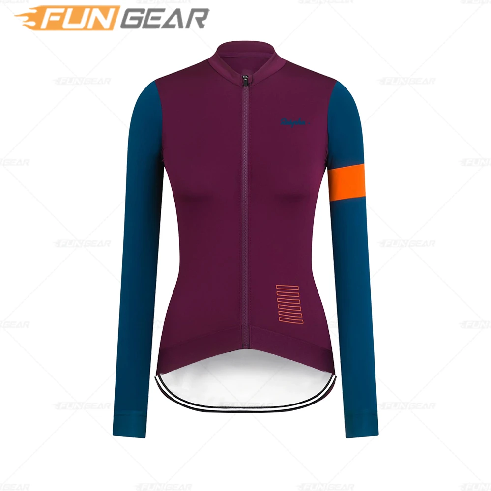 Long Sleeve Cycling Jersey for Women, Bicycle Road Bike Uniform, MTB Clothing, Breathable Team Cycle Sweatshirt, Spring, Autumn