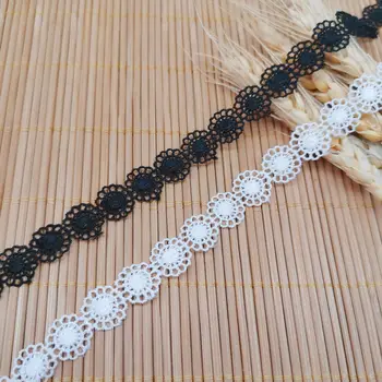 5 מטרים/הרבה חמוד קטן מעגל רקמה המעודנת תכשיטי בד תחרה DIY בעבודת יד לוליטה בגד בגדי אביזרים