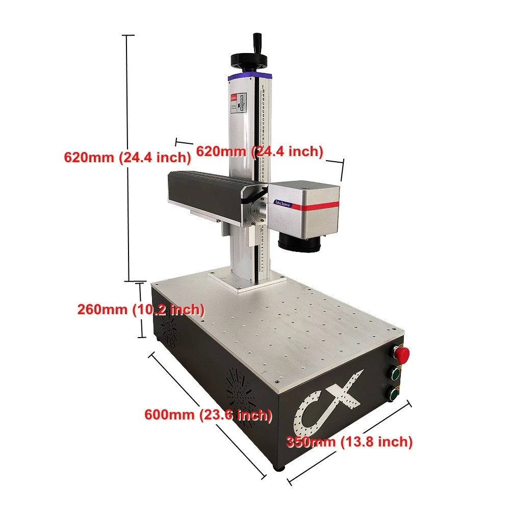 Máquina de impressão máxima da marcação da placa de identificação da máquina 50w raycus do laser da fibra do desktop mini 20w gravador do metal 30w para a reparação móvel