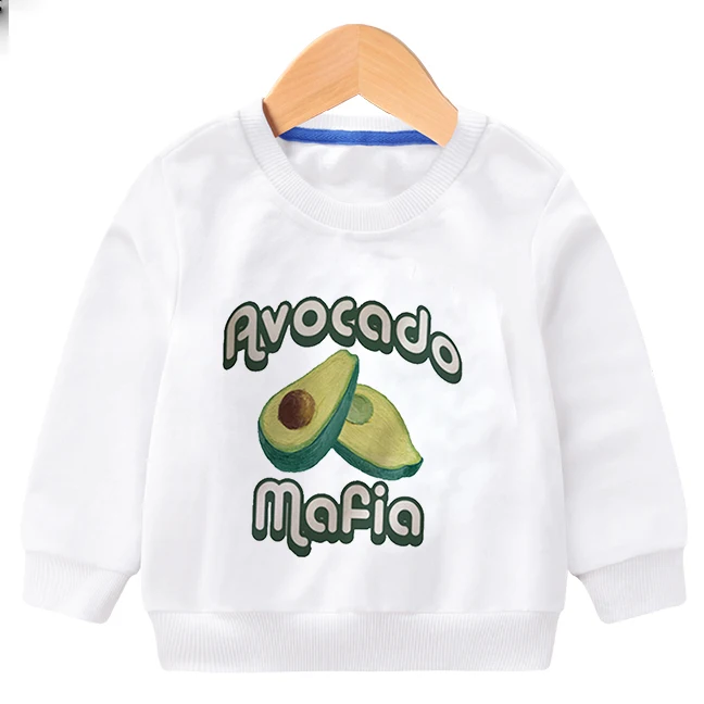 Kids Cotton Avocado Interesting Boys Pullover Tops Baby Long Sleeve Romper Brother Matching Clothes Fashion Boy Clothes Harajuku