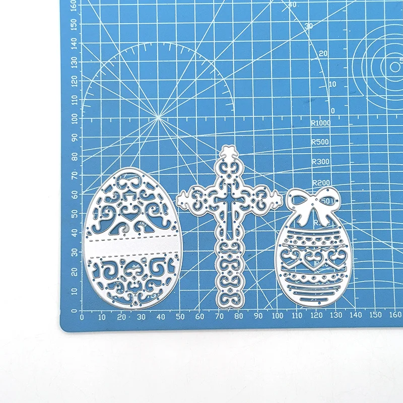 Julyarts Hollow Easter Eggs Crucifix New Cutting Dies for 2021 For New DIY Scrapbooking Album New Craft Embossing Cards