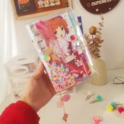 Anime Cardcaptor Sakura Loose-leaf Diary Notebook Collection Cute Journal Handbook Student Diary Girlfriend Birthday Gift