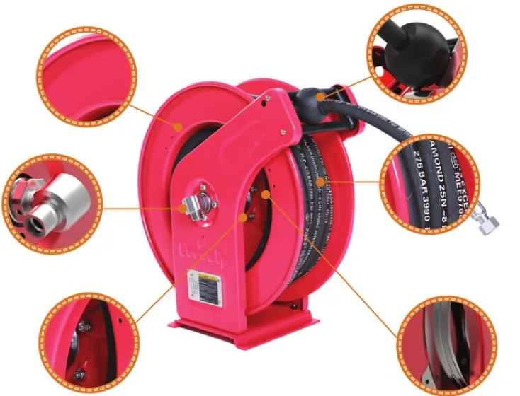 Water gas ordinary mineral oil delivery multifunctional automatic hydraulic hose reel