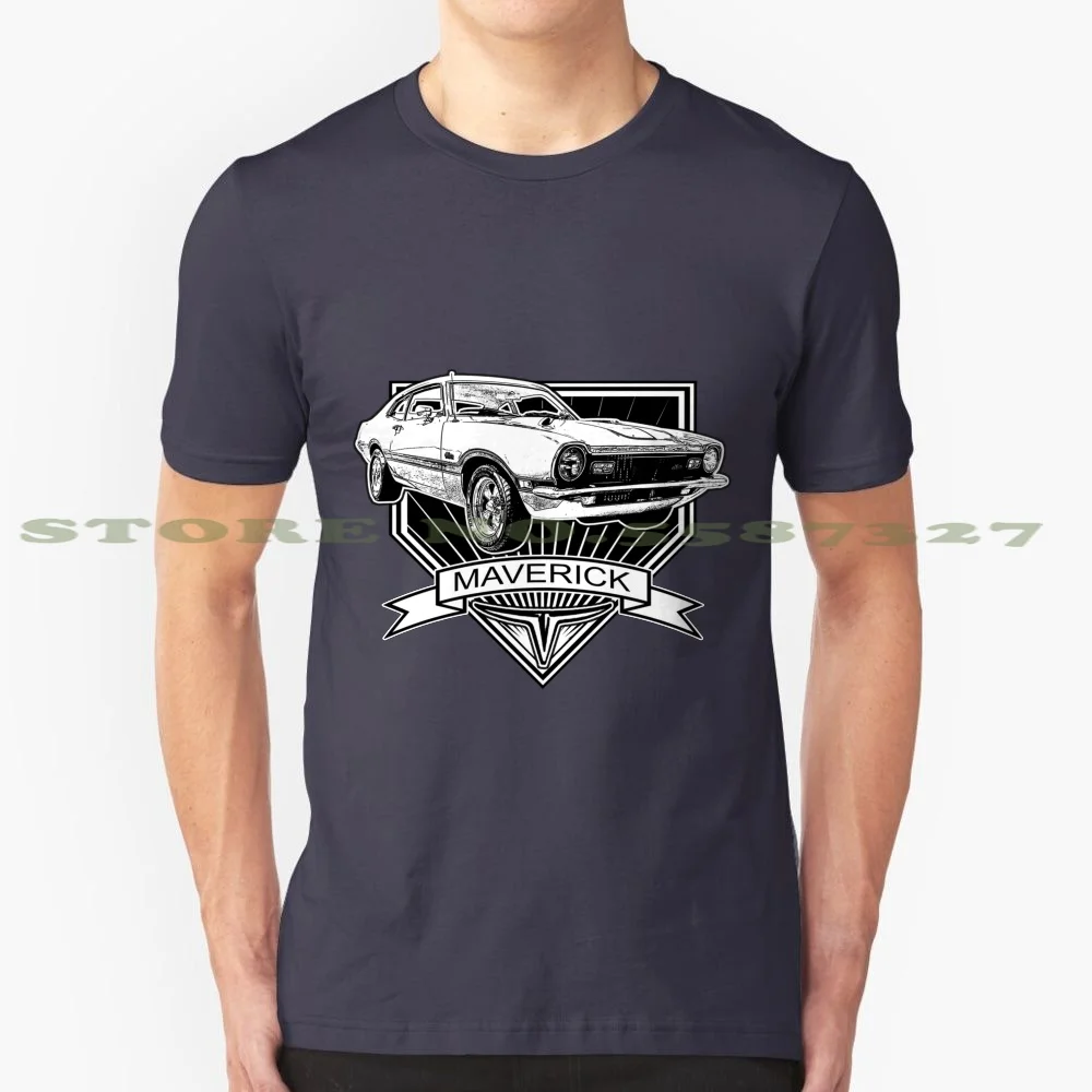 Maverick 100% Pure Cotton T-Shirt Maverick Grabber 70 71 72 Muscle Car