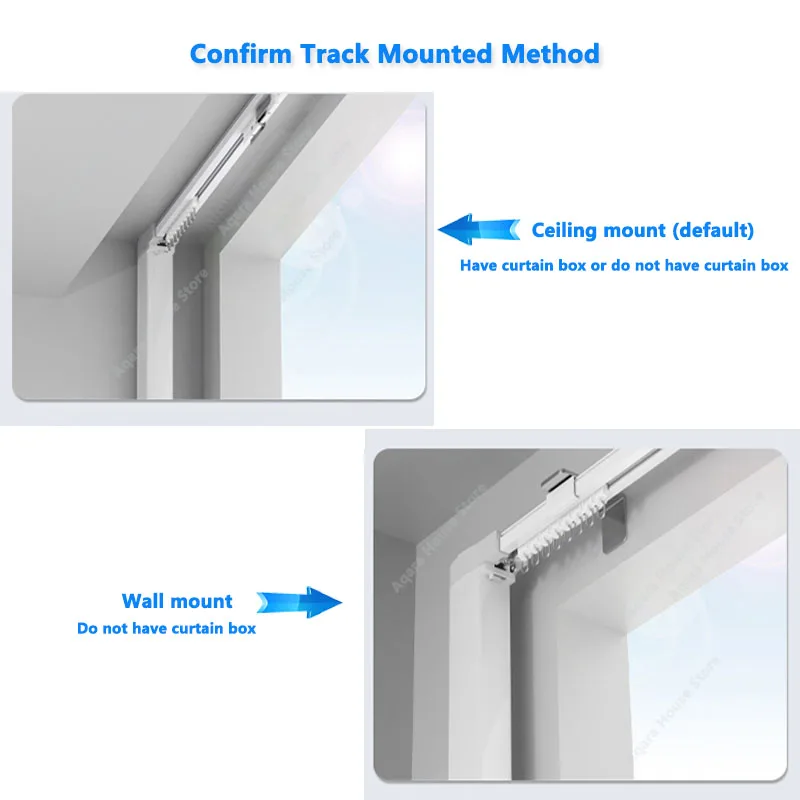 Aqara Curtains Track Electric Rod Cornice Rail for Smart Home Aqara Zigbee Motor Tuya Wifi Automatic Curtain Control System