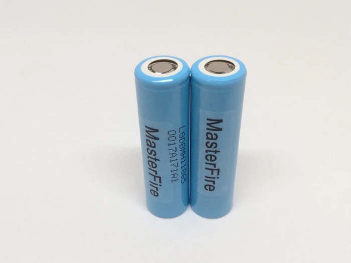 MasterFire 2pcs/lot Original 3.7V 18650 INR18650MH1 3200mAh high drain 10A power battery rechargeable MH1 lithium batteries cell