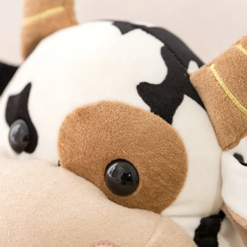 High Quality Plush Cow Toy Cute Cattle Plush Stuffed Animals Cattle Soft Doll Kids Toys Birthday Gift for Children Japan Style