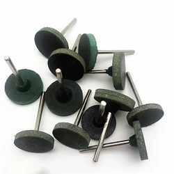 5Pcs 3mm Shank Sesame Rubber Grinding Heads Polishing Burr Point Jade Stone Polish Wheel Dia 20/25mm For Dremel Rotary Tools