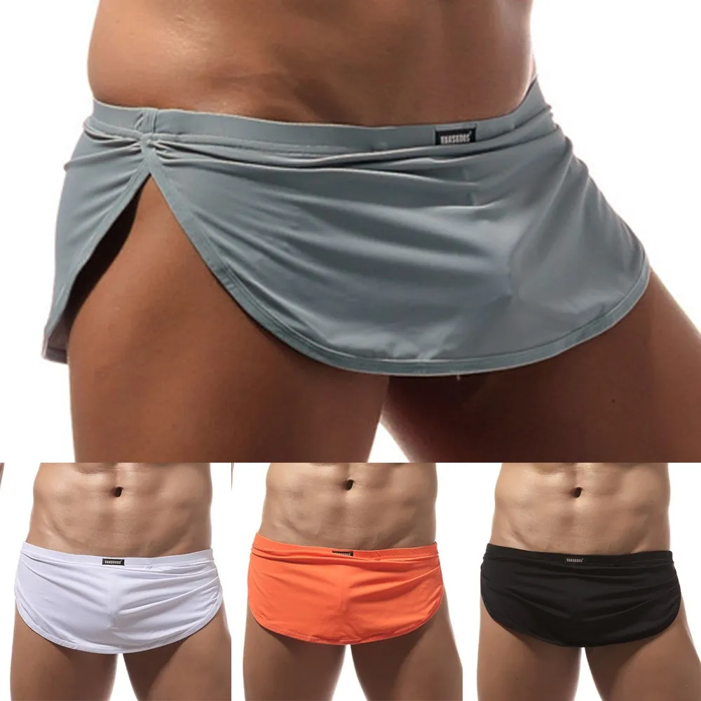 Calcinha Masculina Lar Sissy, Shorts Casual com Bolsa Pênis Tanga, Troncos Elásticos Roupa Interior, Cuecas Eróticas, Roupas Gays