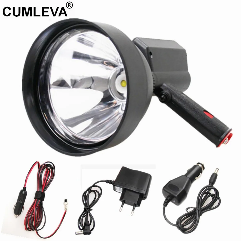 Rechargeable USA Imported CREE 60W LED Hunting Spotlight Ultra Bright 2500LM LED Hunting Light 150MM 12V LED Hunting Lamp