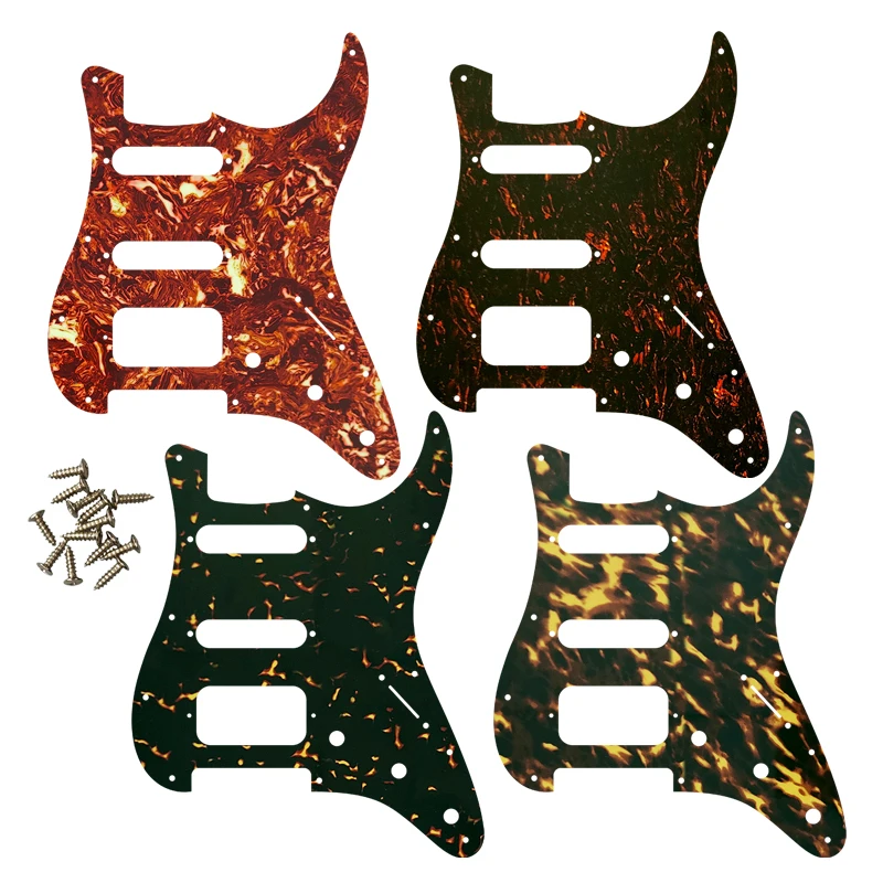 

Pleroo Custom Guitar Parts - For 72'11 Screw Hole Standard St Humbcker Hss Guitar Pickguard Scratch Plate Flame Pattern