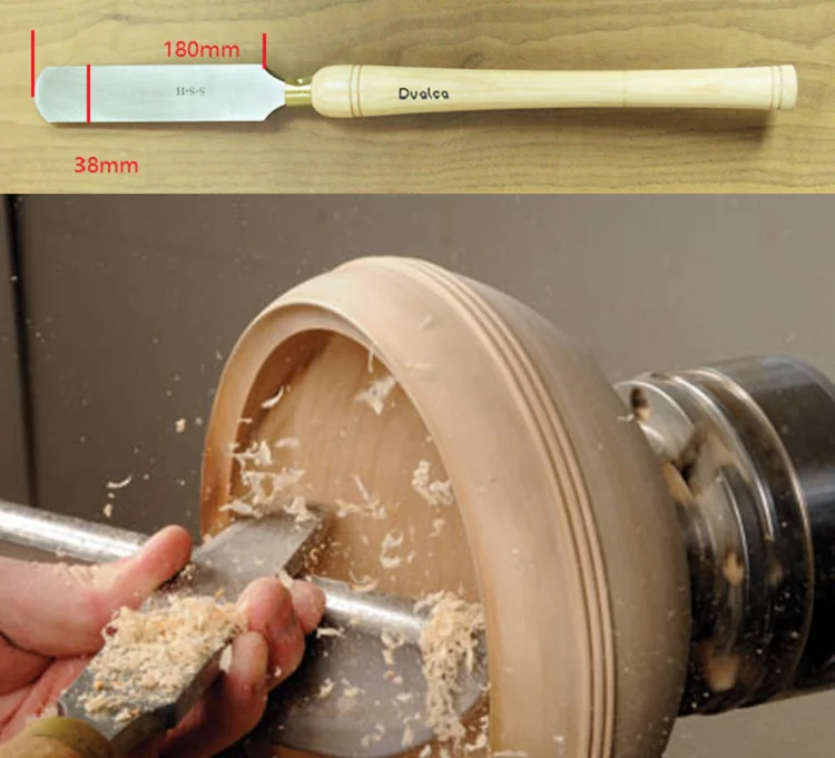 

New 1Pcs HSS 38mm Big Round Nose Scraper Woodturning Gouge Tool Woodworking Ring Knife