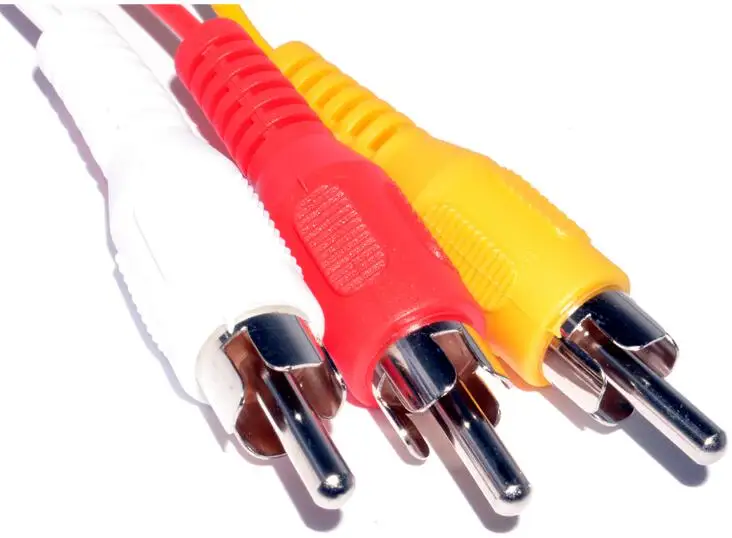 LBSC 1.5M Gold Terminal Plugทั่วไปสายสายเคเบิลSCART TO 3RCA