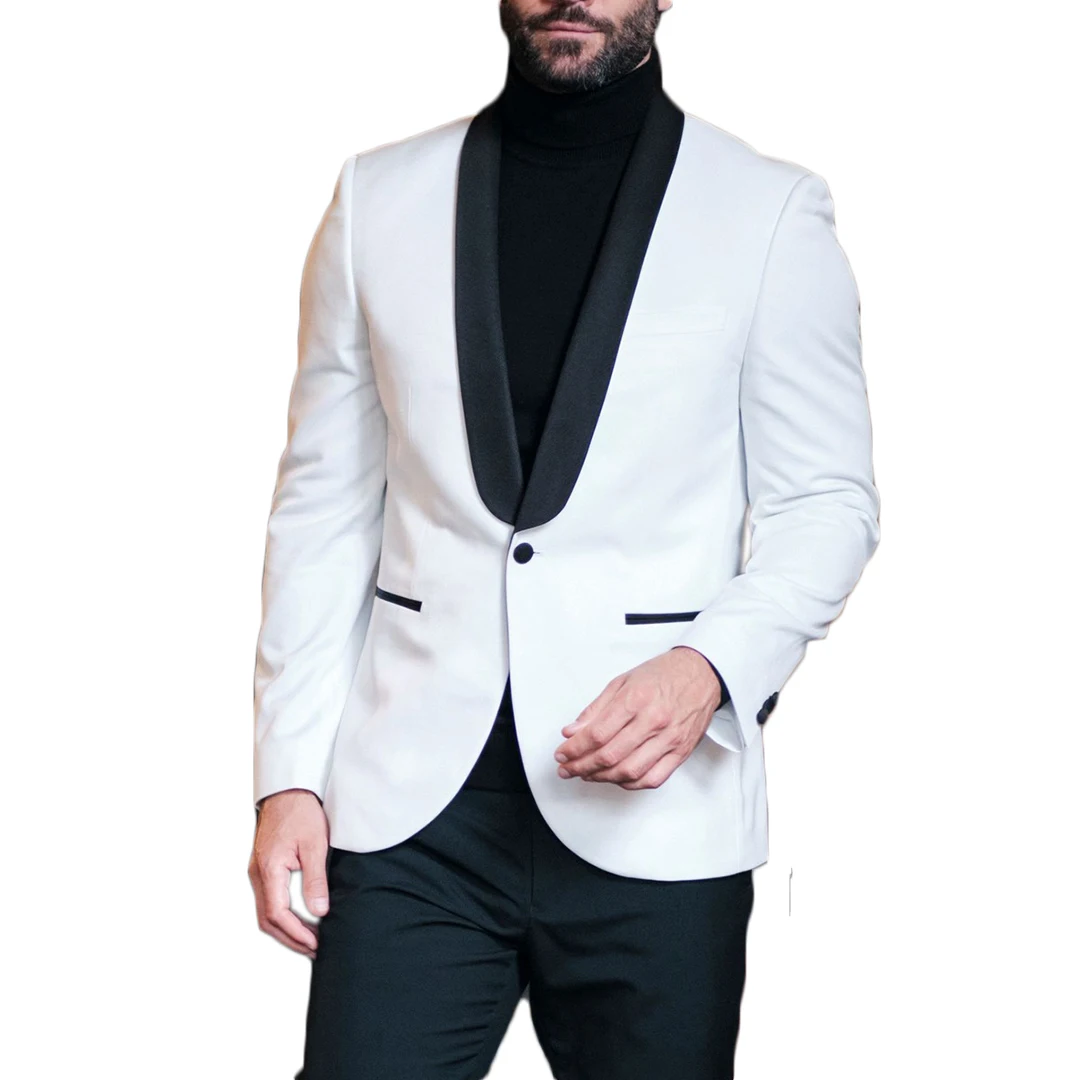 

New High Quality Mens Classic Vintage Smart Casual Wedding Party Prom Evening Coat Jacket 1 Piece