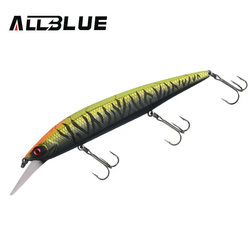 ALLBLUE SHANKS 130MR SP 낚시 미끼 서스펜션 저크베이트, 텅스텐 이동 시스템, 롱 캐스트 워블러, 2.5m 미노우 배스 파이크 태클, 23g