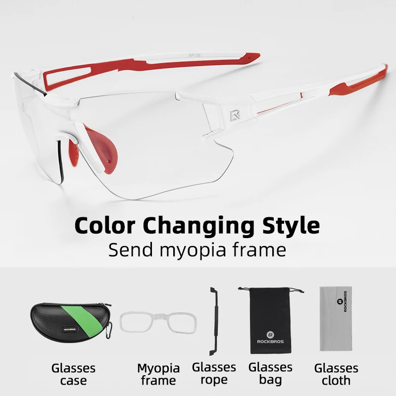 ROCKBROS Radfahren Photochromen Gläser Fahrrad Brillen Sport Männer Sonnenbrille der MTB Road Radfahren Brillen Schutz Brille 6