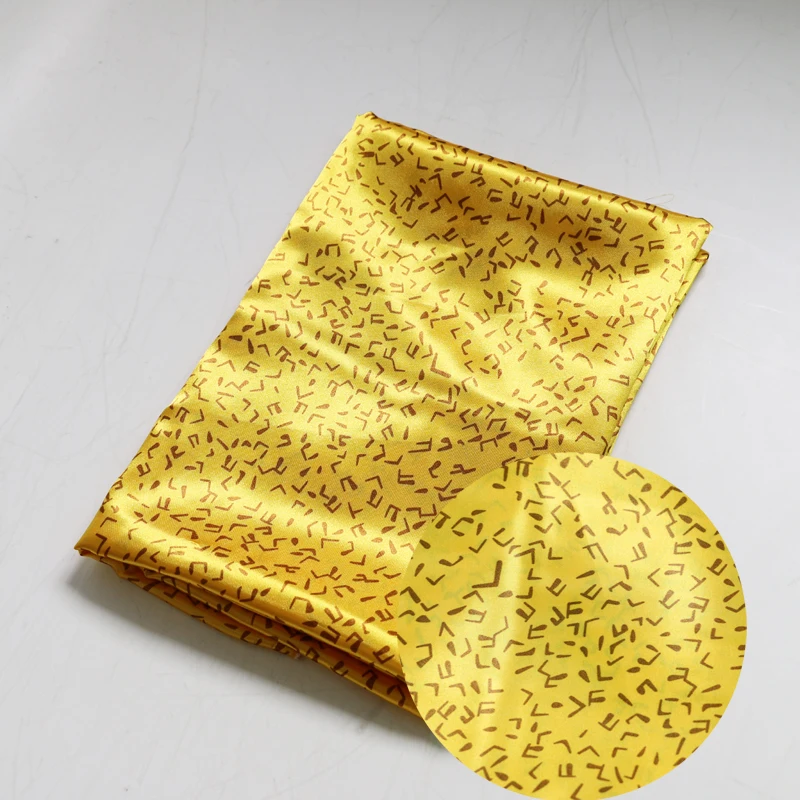 Meter glänzendes Futter, Pyjama, Robe, Hemd, Taschenmaterial, Musikdruck, Satin, Charmeuse-Stoff, Polyester, weich – Detail 19
