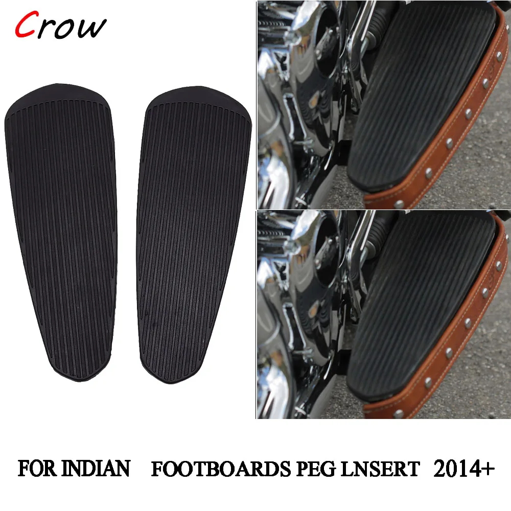 

Motorcycle Rubber Footboard Foot Pegs Pedals For Indian Chief Chieftain Roadmaster Springfield 2014-2019 Footrest Pads