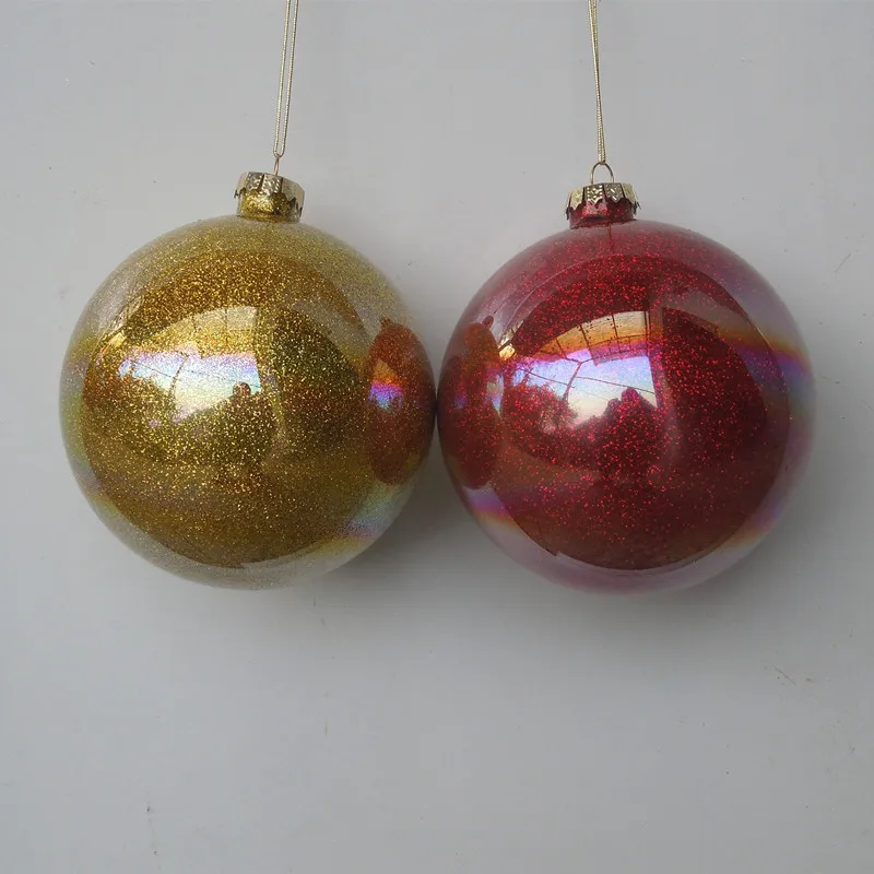 

12pcs/pack Diameter=8cm Small Size Color Powder Glass Globe Home Decoration Christmas Tree Hanger Festival Hanging Ornament