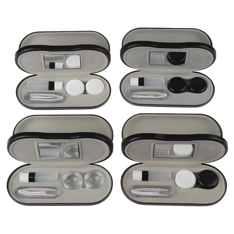 2 In 1 Double Layer Box Multi-purpose Portable Contact Lens Boxes For Men Women Unisex Creative Dual Use Glasses Case Handmade