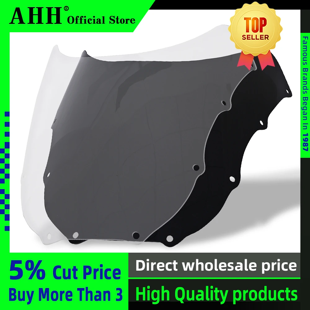 

AHH Motorcycle Windshield Spoiler Windscreen shroud Fairing Air Wind Deflector For Kawasaki ZXR 400 ZXR400 Double Light