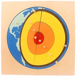 Juguete Montessori de madera para bebé, rompecabezas de núcleo Solar, materiales Montessori, juguetes para niños en edad preescolar, regalo para niños