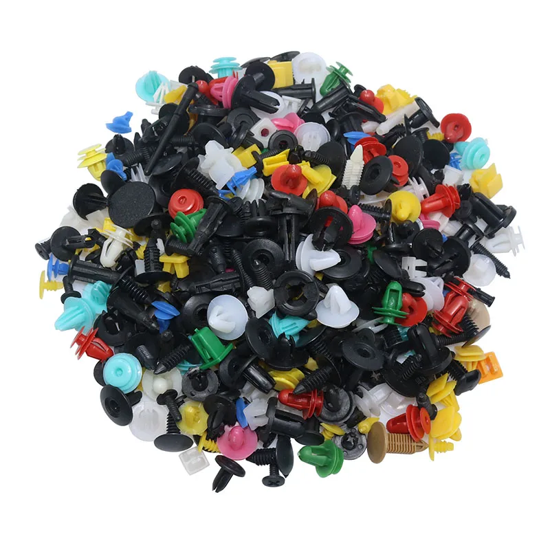 500 Pcs/set Mixed Auto Bumper Wheel Eyebrow Fender Plastic Fastener Screw Rivet For All Cars Clip Set