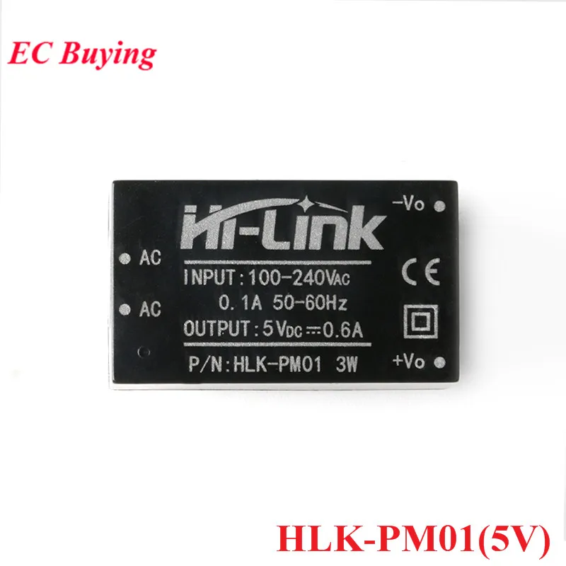 HLK-PM01 HLK-PM03 HLK-PM12 PM15 PM24 AC-DC 220V to 5V/3.3V/12V 9V 15V 24V Mini Power Supply Module Intelligent Household Switch