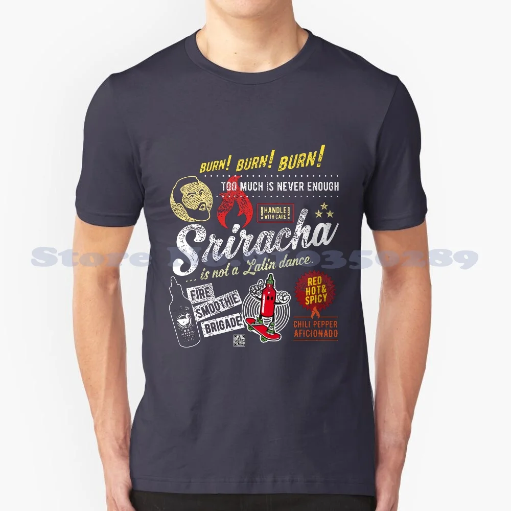 Sriracha Is Not A Dance Fashion Vintage Tshirt T Shirts Sriracha Sauce Hot Spicy Red Food Vintage Distressed Retro