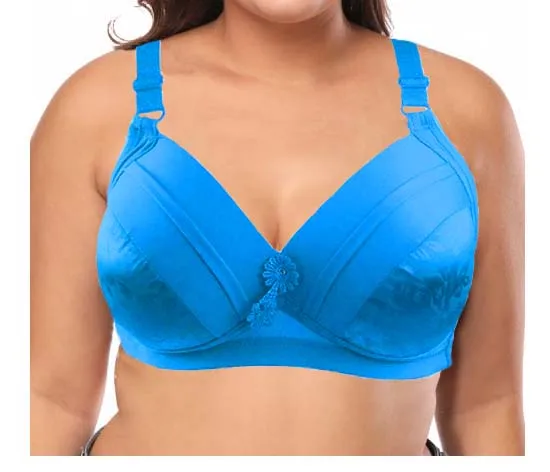 Thin cotton Padded Solid Push Up Bras For Women B C D Cup Deep V Size 34-44 Floral Lace Ajusted-Straps Bralette Tops Bh BH C05