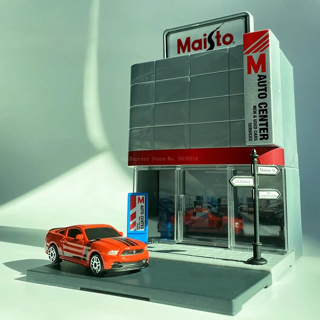 Maisto Motor Center new city street view assembly hands-on DIY simulation  alloy car model car model collection toy car gift